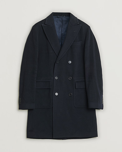 Heren | Pre-owned | Aspesi Double Breasted Wool Coat Navy M