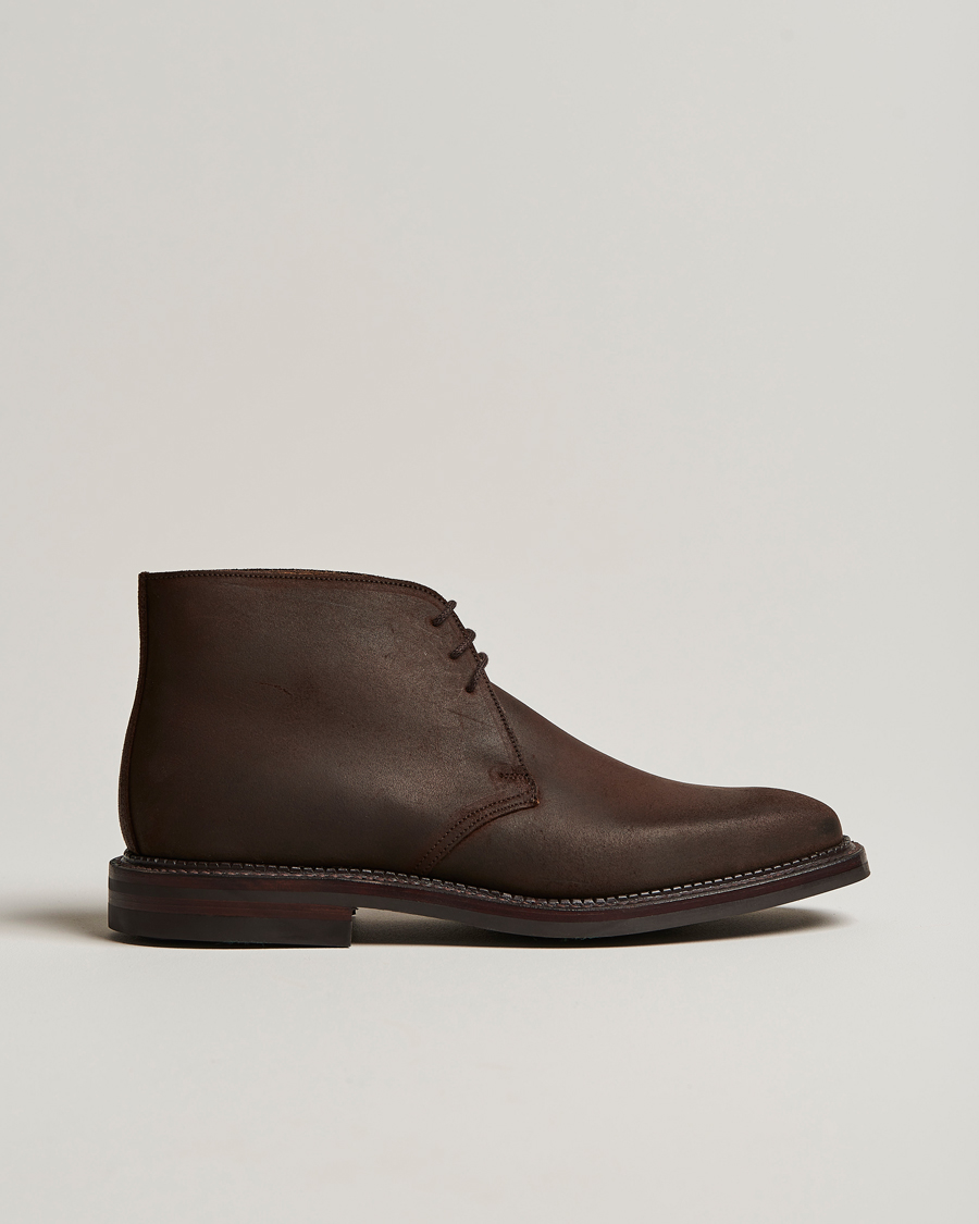 Heren | Laarzen | Crockett & Jones | Molton Chukka Dk Brown Rough-Out Suede