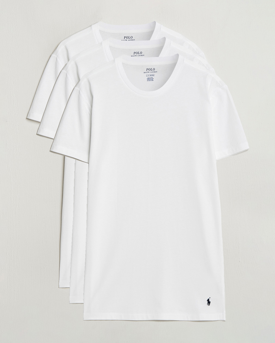 Heren | T-shirts | Polo Ralph Lauren | 3-Pack Crew Neck T-Shirt White