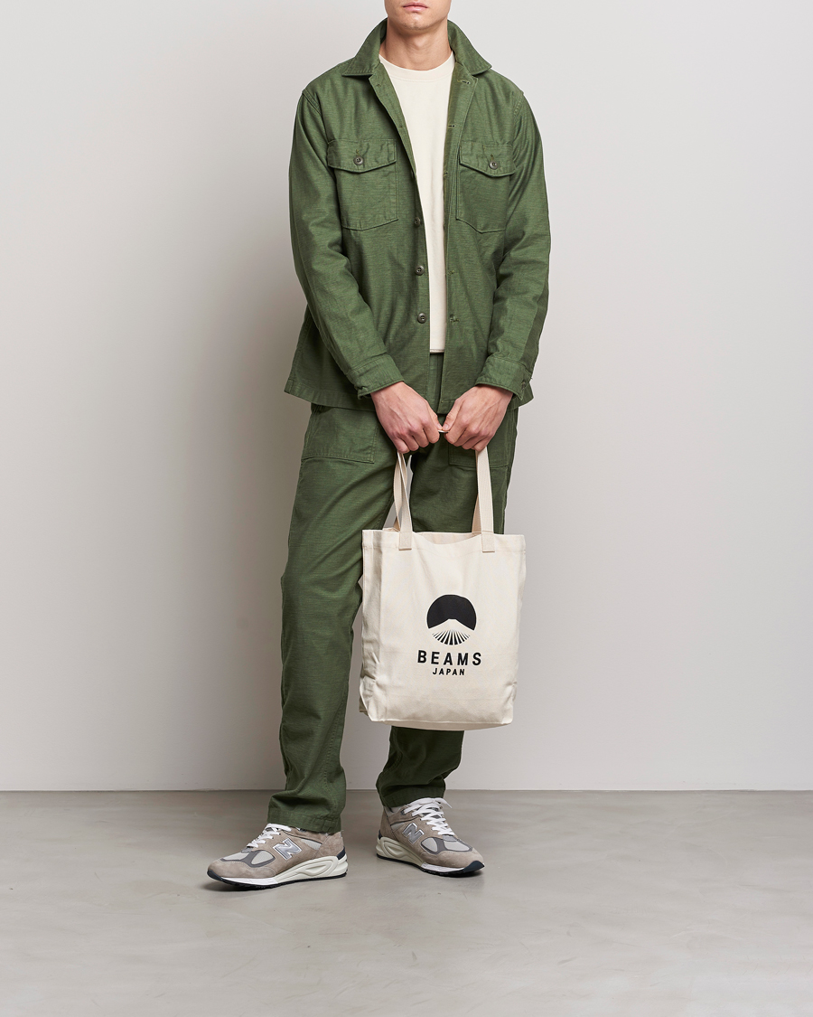 Heren | Overhemden | orSlow | Cotton Sateen US Army Overshirt Green