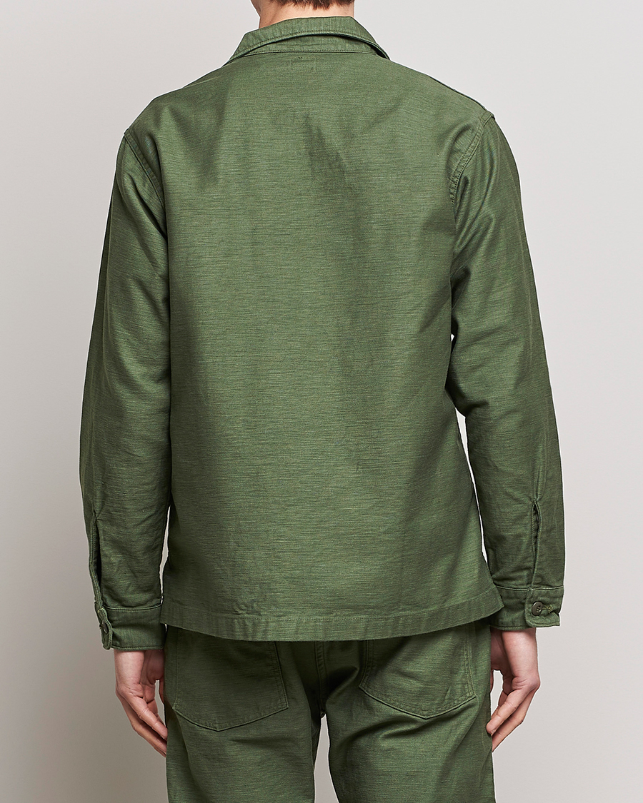 Heren | Overhemden | orSlow | Cotton Sateen US Army Overshirt Green