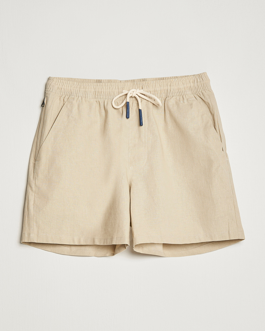 Heren | Korte broek | OAS | Linen Shorts Beige