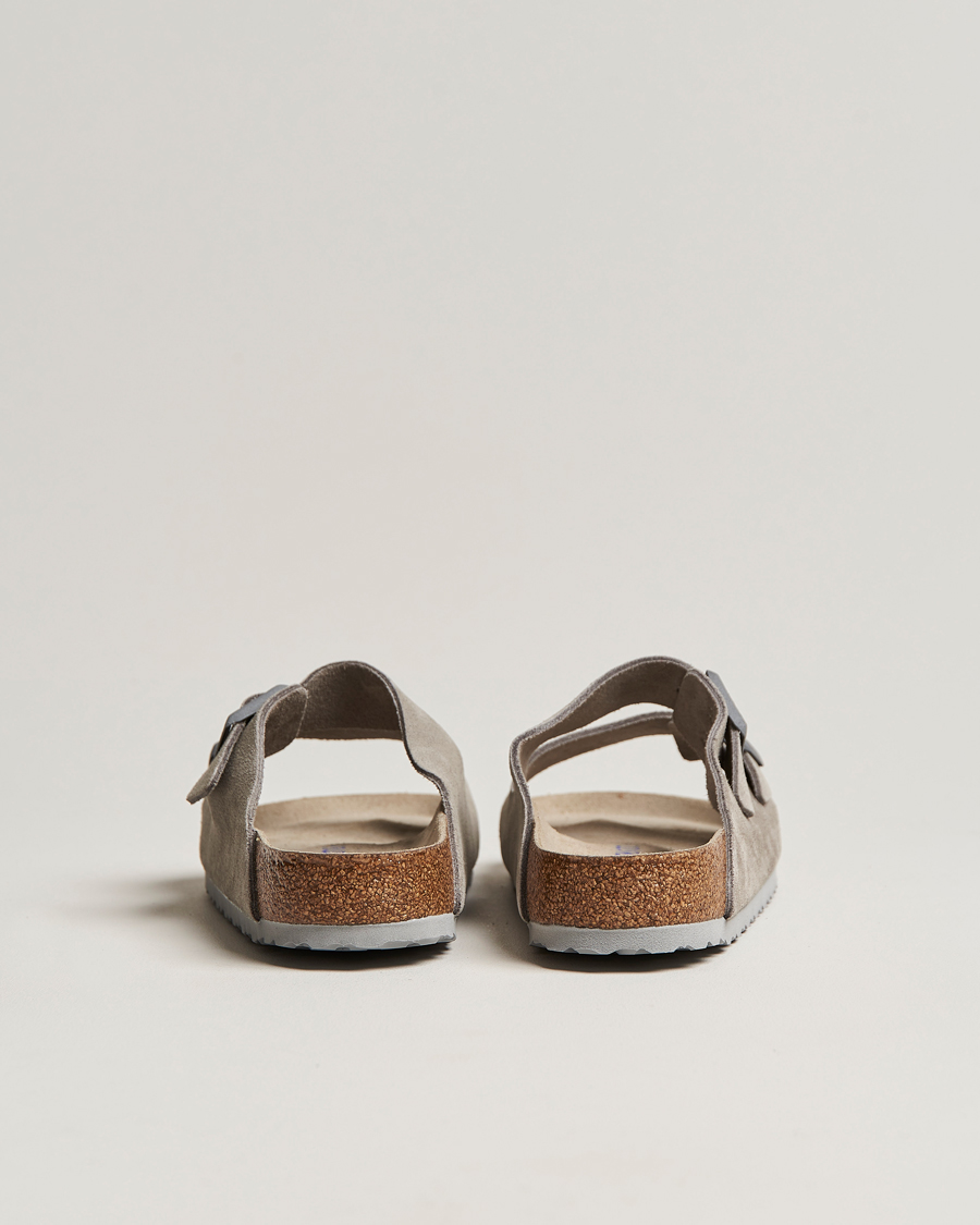 Heren | Sandalen slides | BIRKENSTOCK | Arizona Soft Footbed Stone Coin Suede