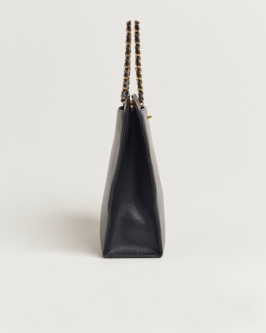 Heren | Gifts for Her | Chanel Pre-Owned | Chain Tote Bag Black