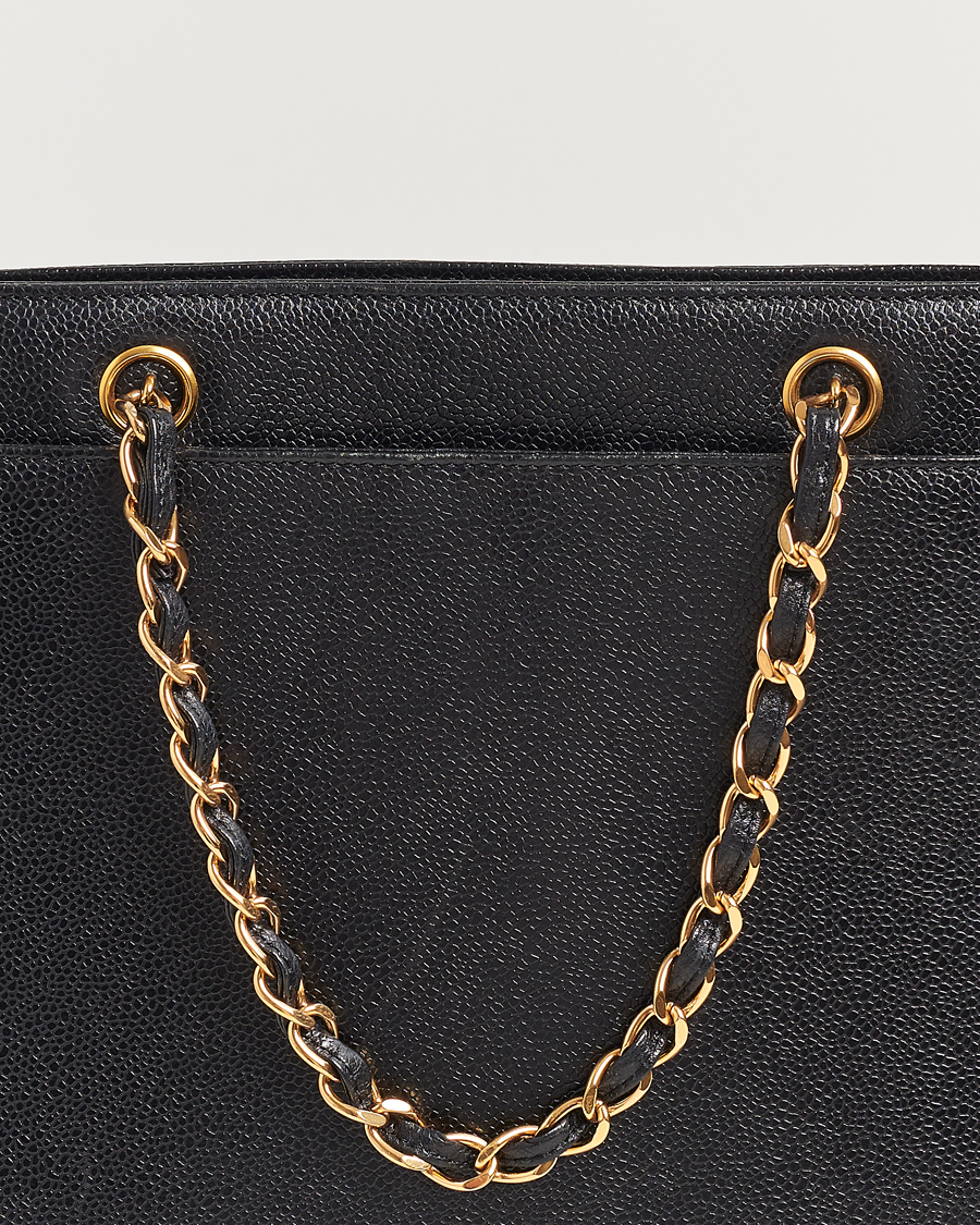 Heren | Gifts for Her | Chanel Pre-Owned | Chain Tote Bag Black