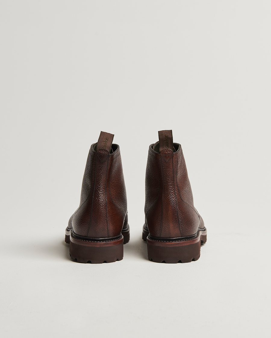 Heren | Laarzen | Loake 1880 | Aquarius Grained Lightweight Boot Dark Brown