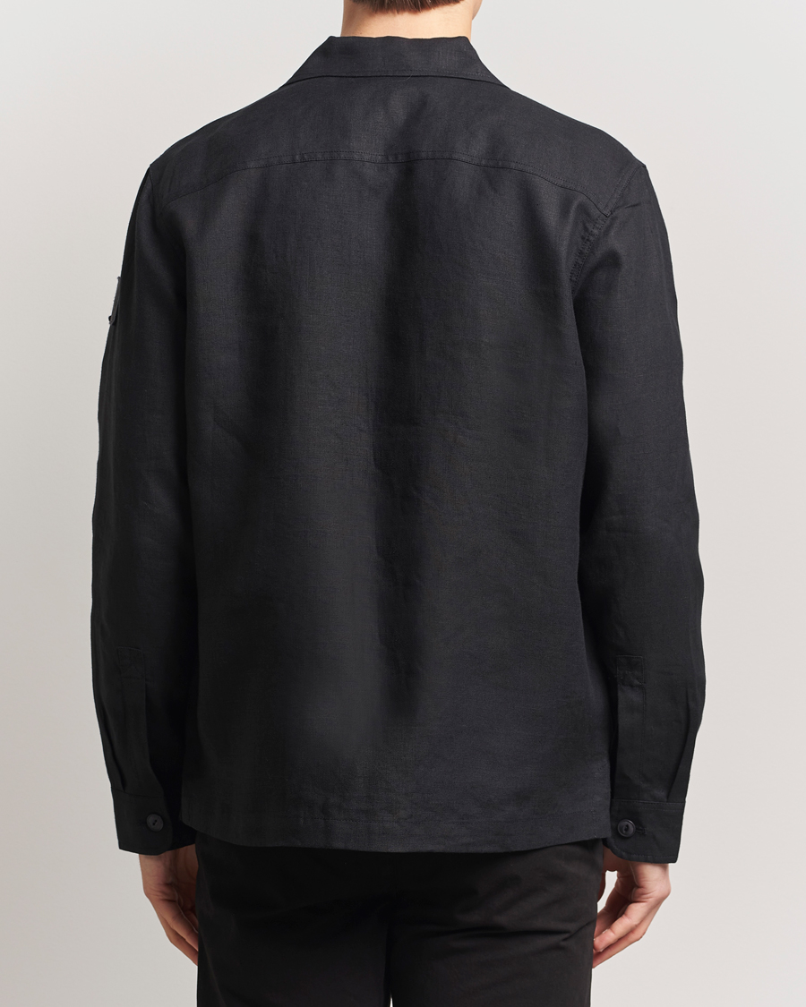 Heren | Overhemden | Belstaff | Forge Linen Overshirt Washed Black