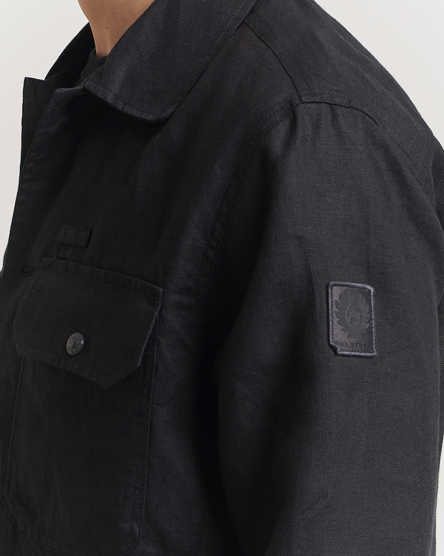 Heren | Overhemden | Belstaff | Forge Linen Overshirt Washed Black