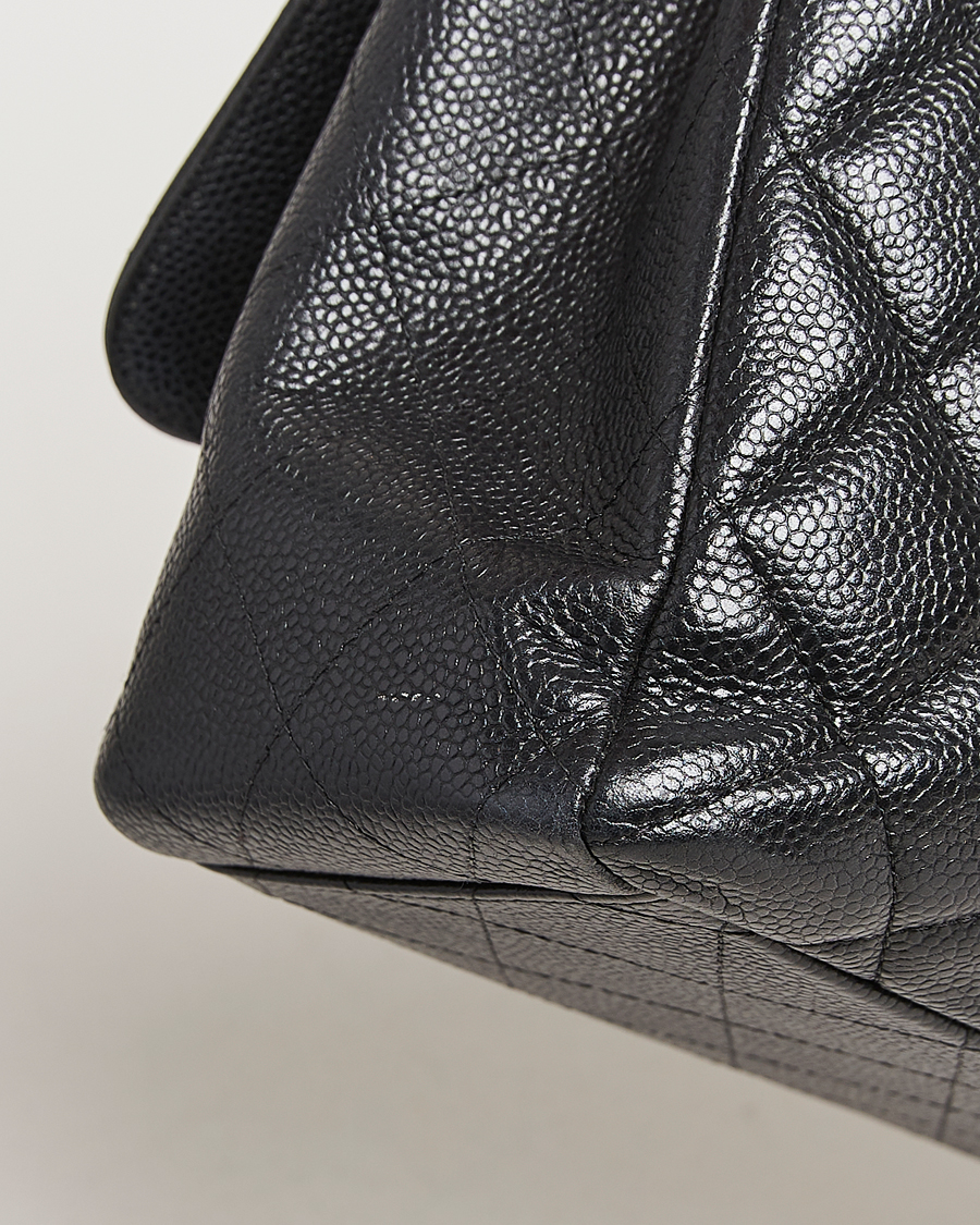 Heren | Gifts for Her | Chanel Pre-Owned | Classic Single Flap Maxi Black Caviar