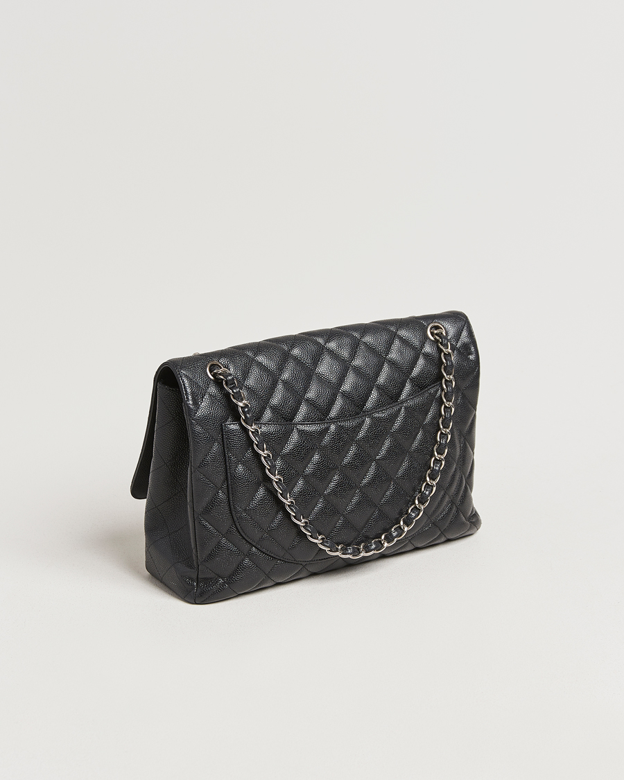 Heren | Gifts for Her | Chanel Pre-Owned | Classic Single Flap Maxi Black Caviar