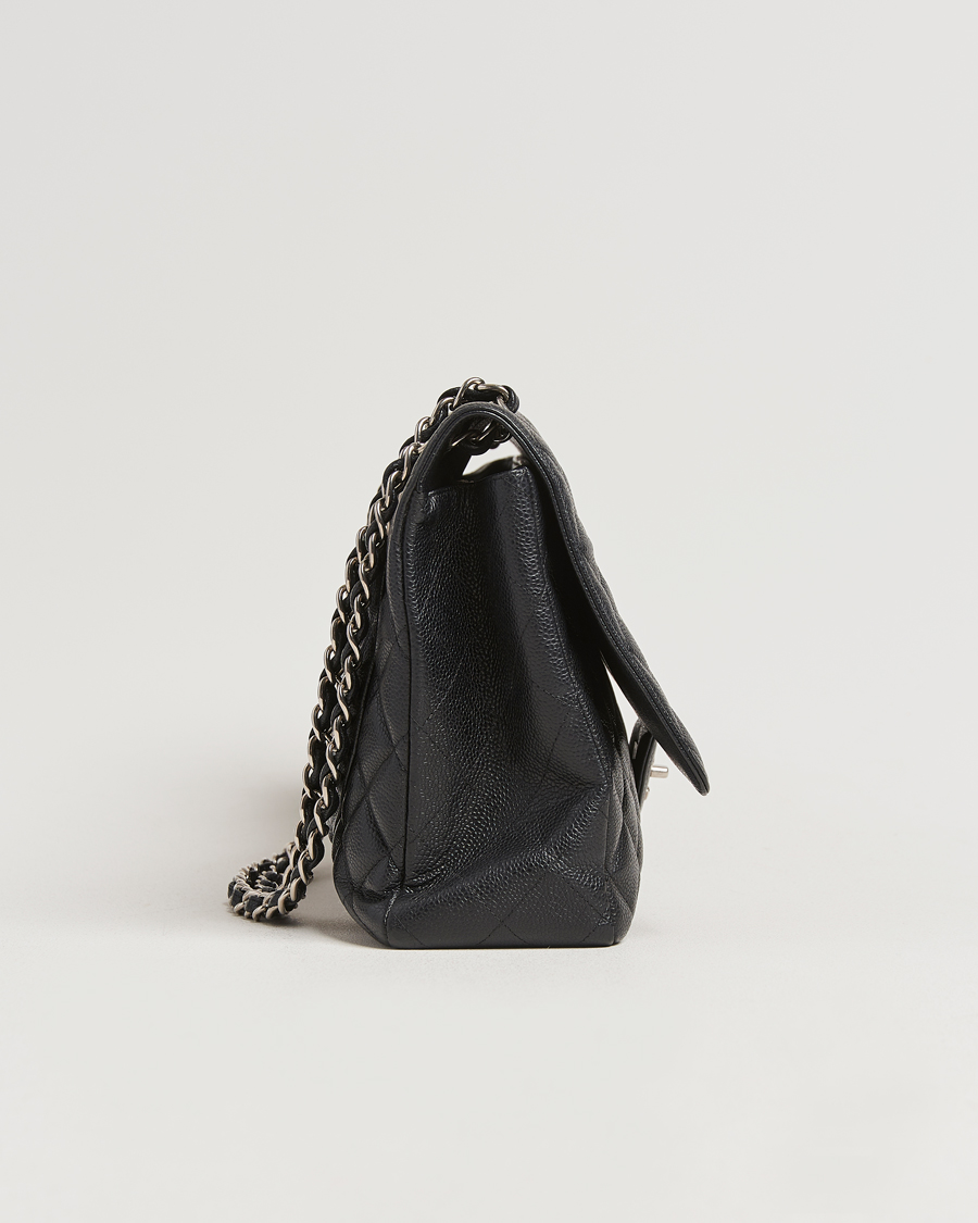 Heren | Gifts for Her | Chanel Pre-Owned | Classic Single Flap Maxi Black Caviar