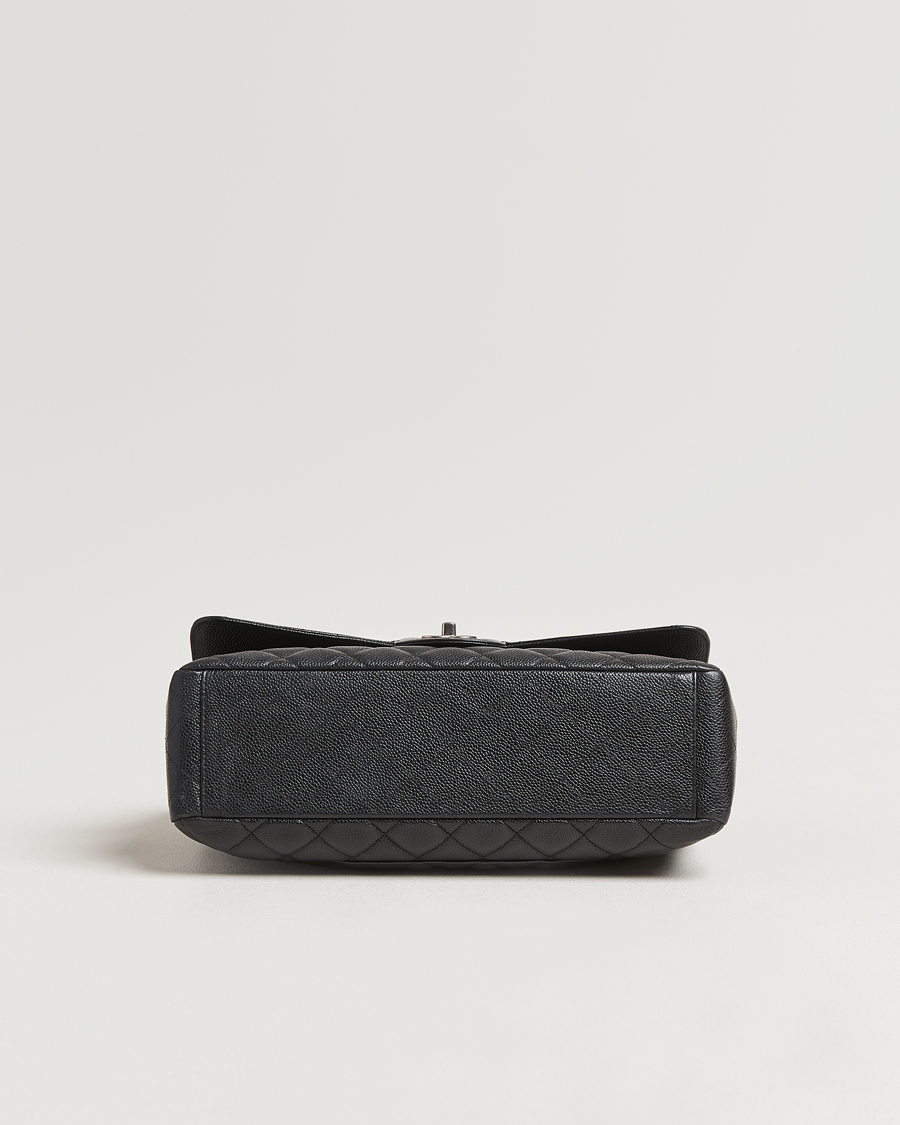 Heren | Gifts for Her | Chanel Pre-Owned | Classic Single Flap Maxi Black Caviar