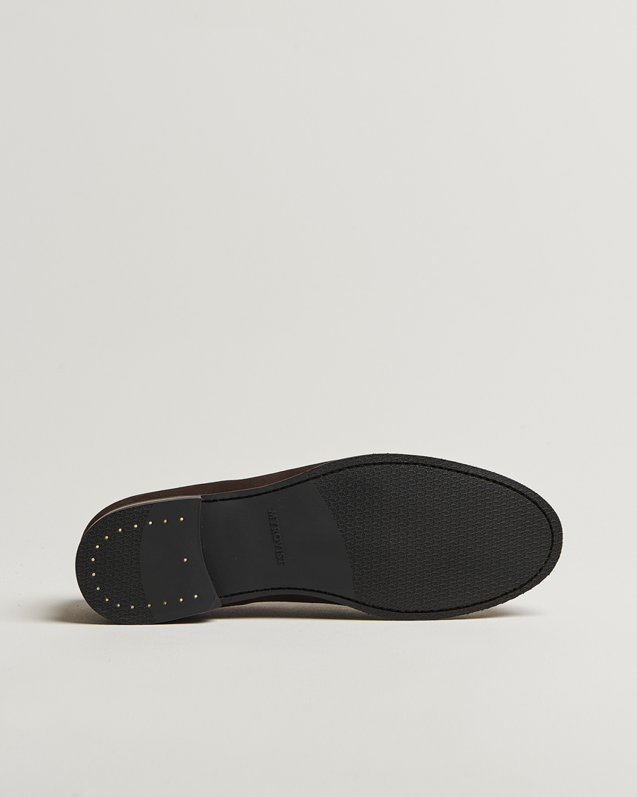 Heren | Instappers | Myrqvist | Stenhammar II Loafer Dark Brown Suede