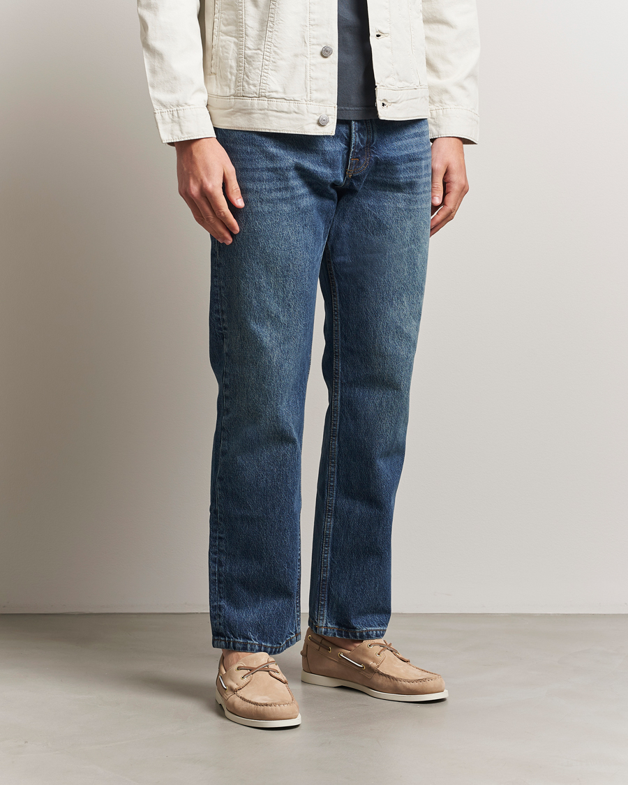 Heren | Bootschoenen | Sebago | Docksides Portland Nubuck Boat Shoe Beige Camel