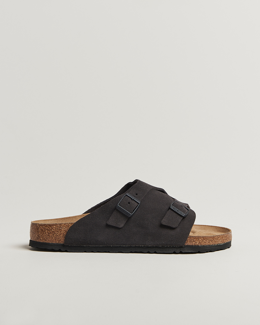 Heren | Sandalen slides | BIRKENSTOCK | Zürich Velvet Grey Suede