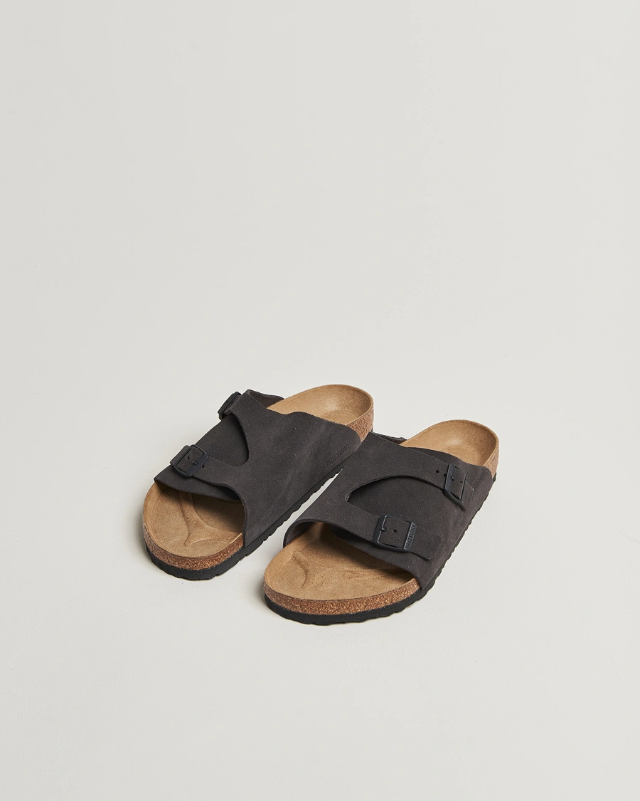 Heren | Sandalen slides | BIRKENSTOCK | Zürich Velvet Grey Suede