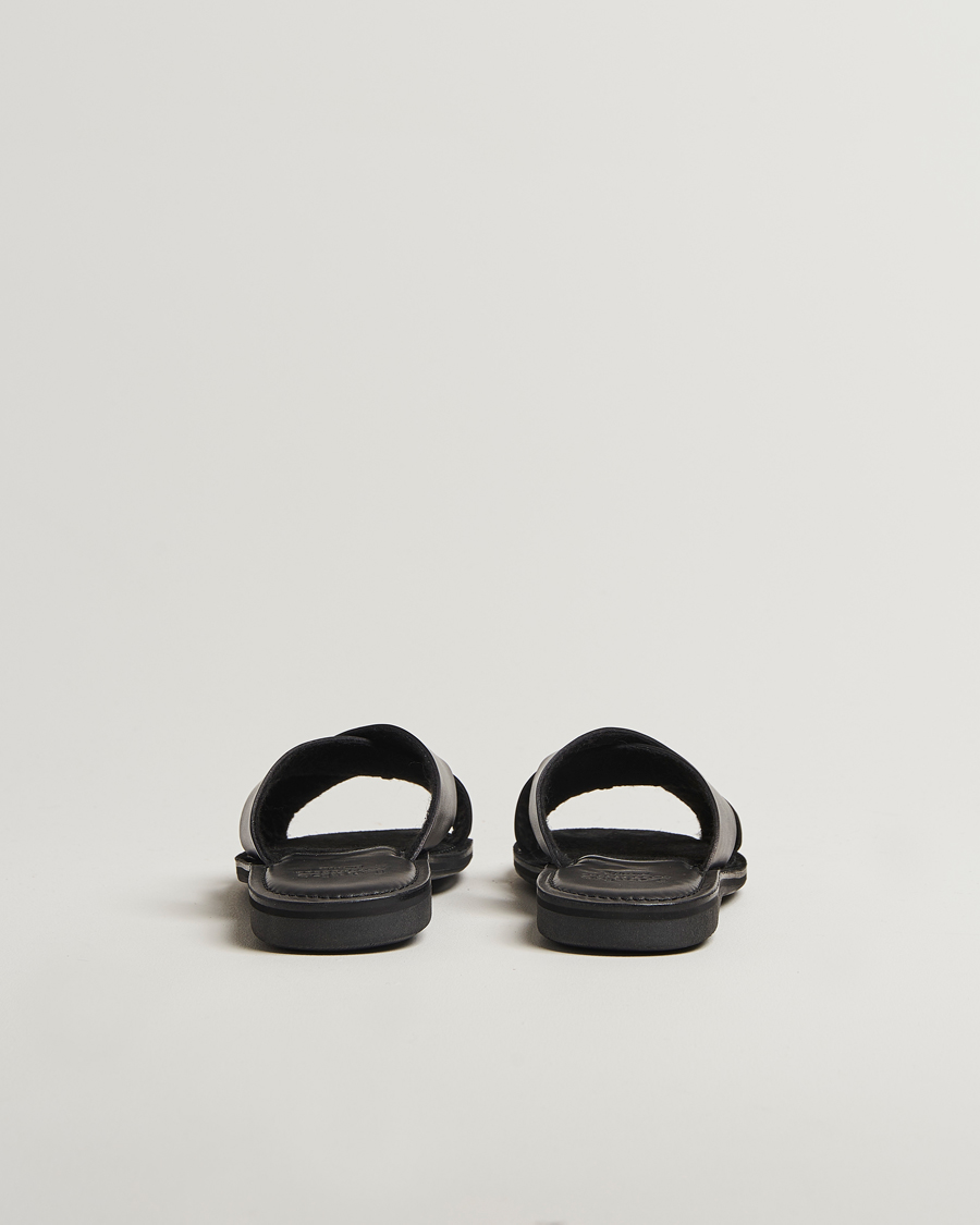Heren | Sandalen slides | Loake 1880 | Gozo Leather Sandal Black