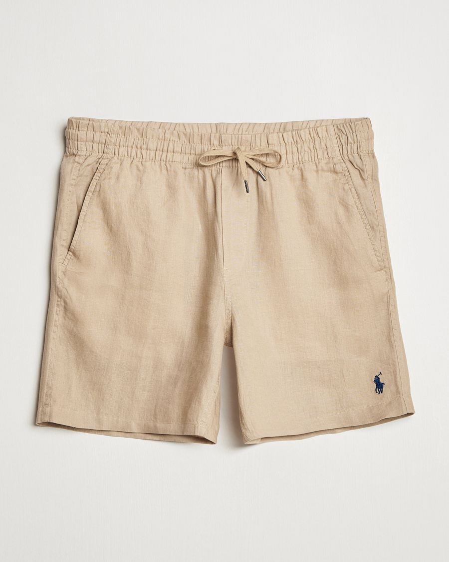 Heren | Korte broek | Polo Ralph Lauren | Prepster Drawstring Linen Shorts Coastal Beige