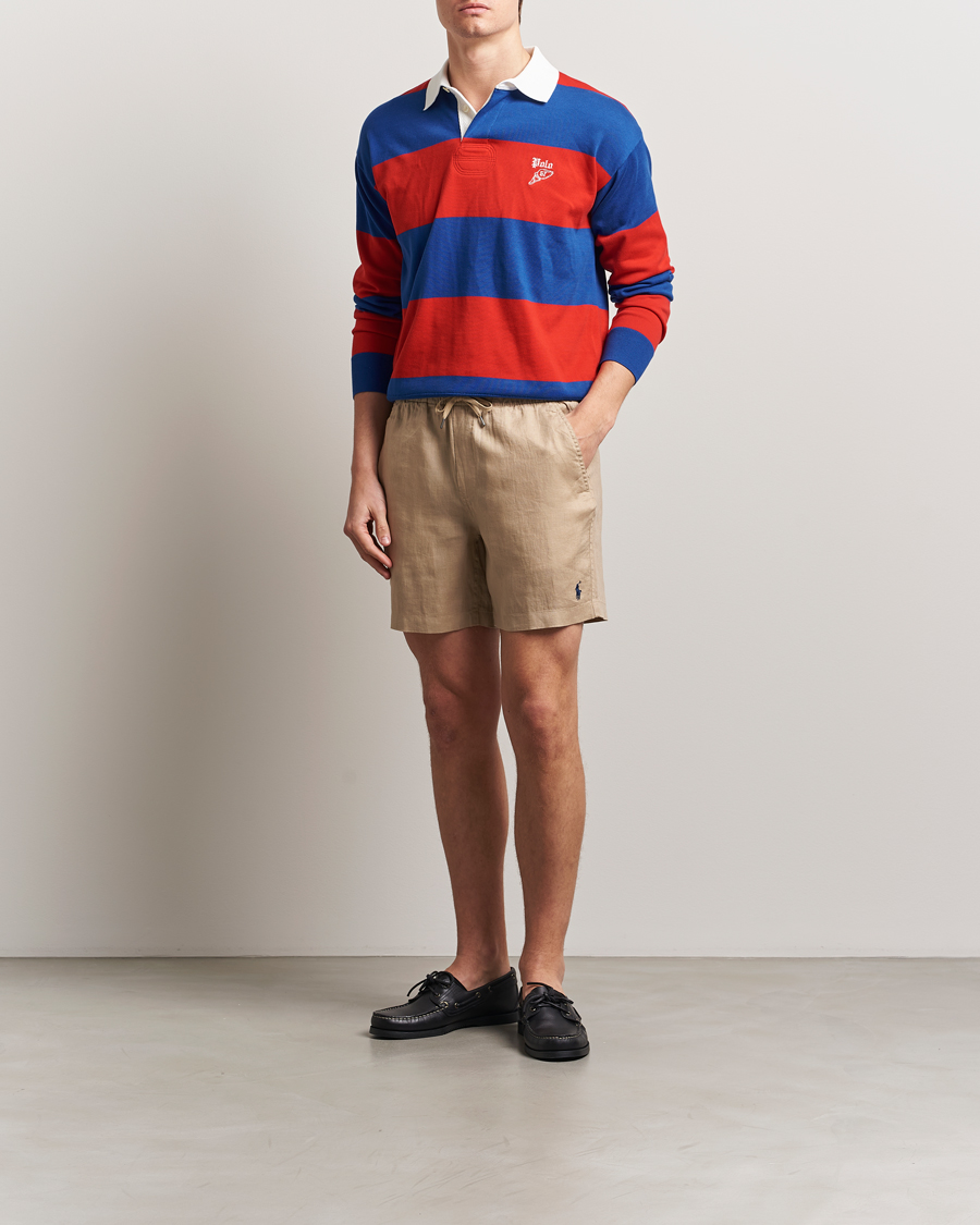 Heren | Korte broek | Polo Ralph Lauren | Prepster Drawstring Linen Shorts Coastal Beige