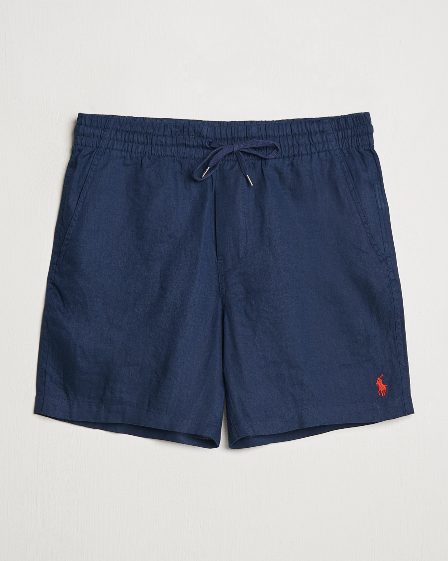 Heren | Korte broek | Polo Ralph Lauren | Prepster Drawstring Linen Shorts Newport Navy