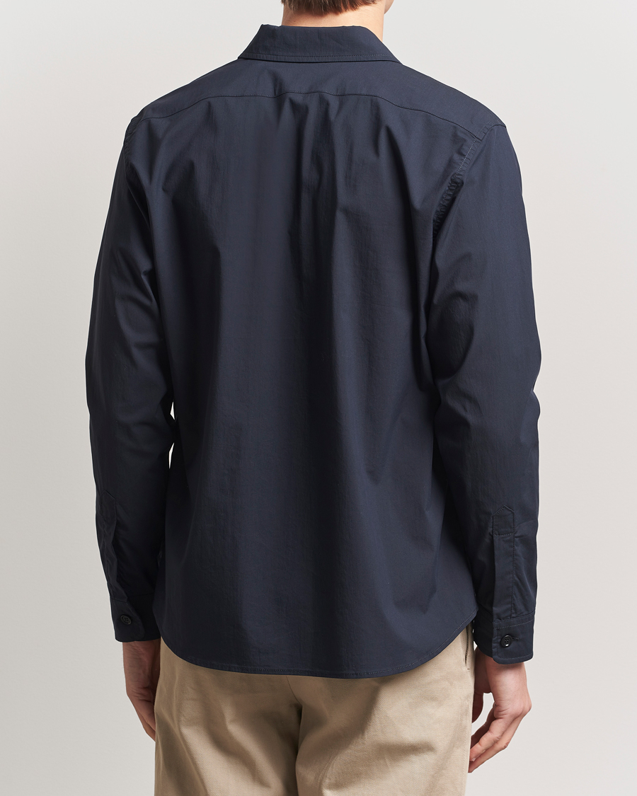 Heren | Overhemden | Aspesi | Technical Cotton Utility Shirt Navy