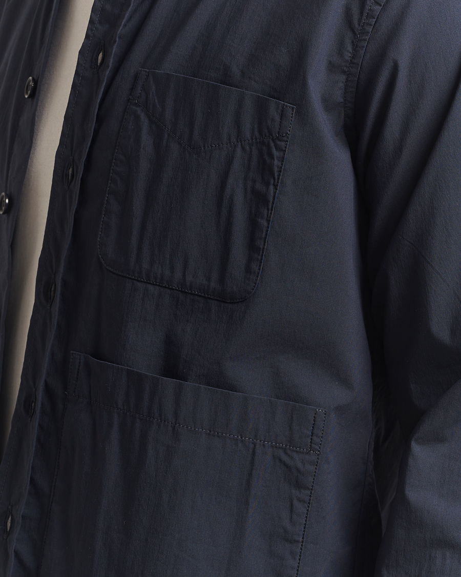 Heren | Overhemden | Aspesi | Technical Cotton Utility Shirt Navy