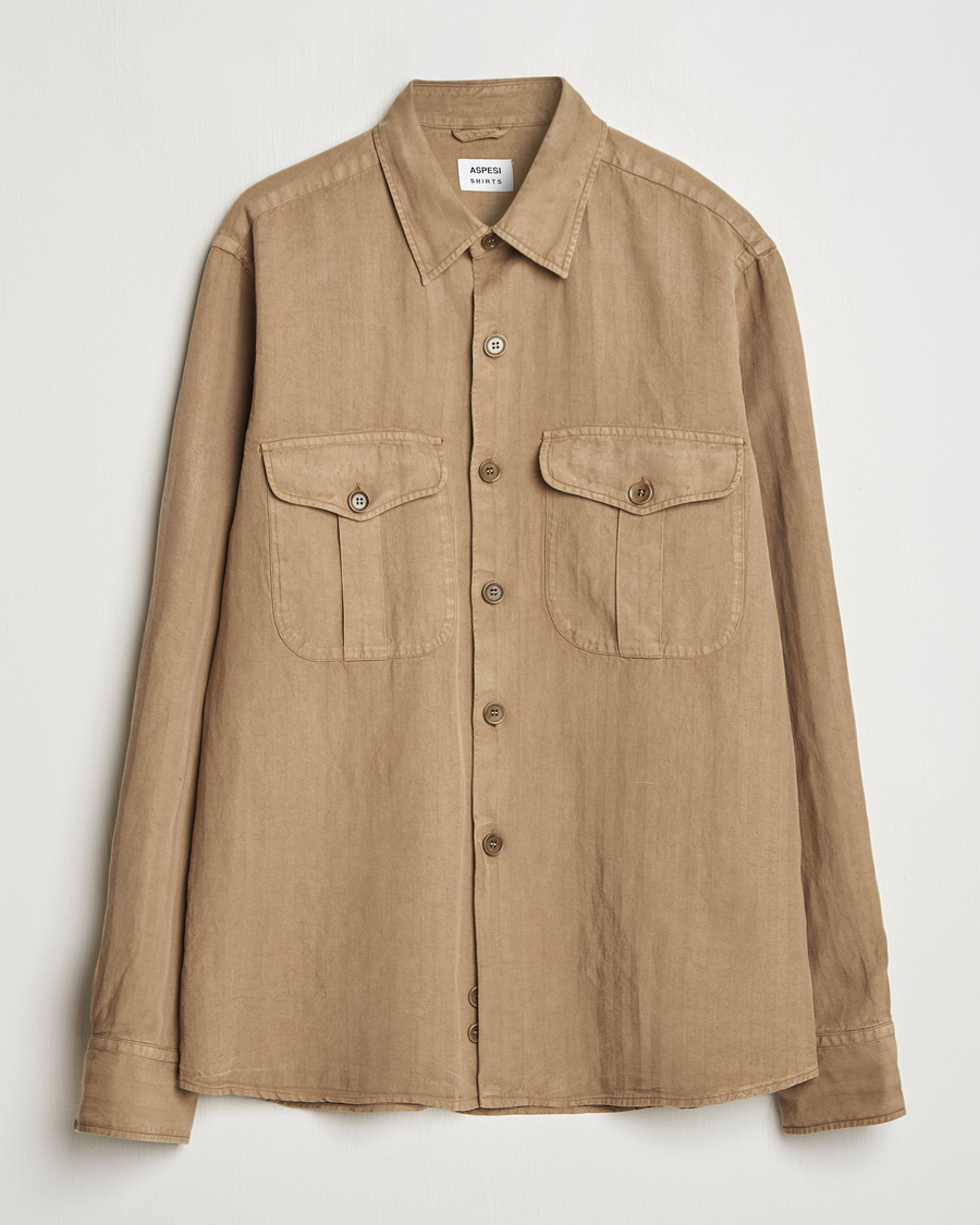 Heren | Overhemden | Aspesi | Double Pocket Overshirt Off White