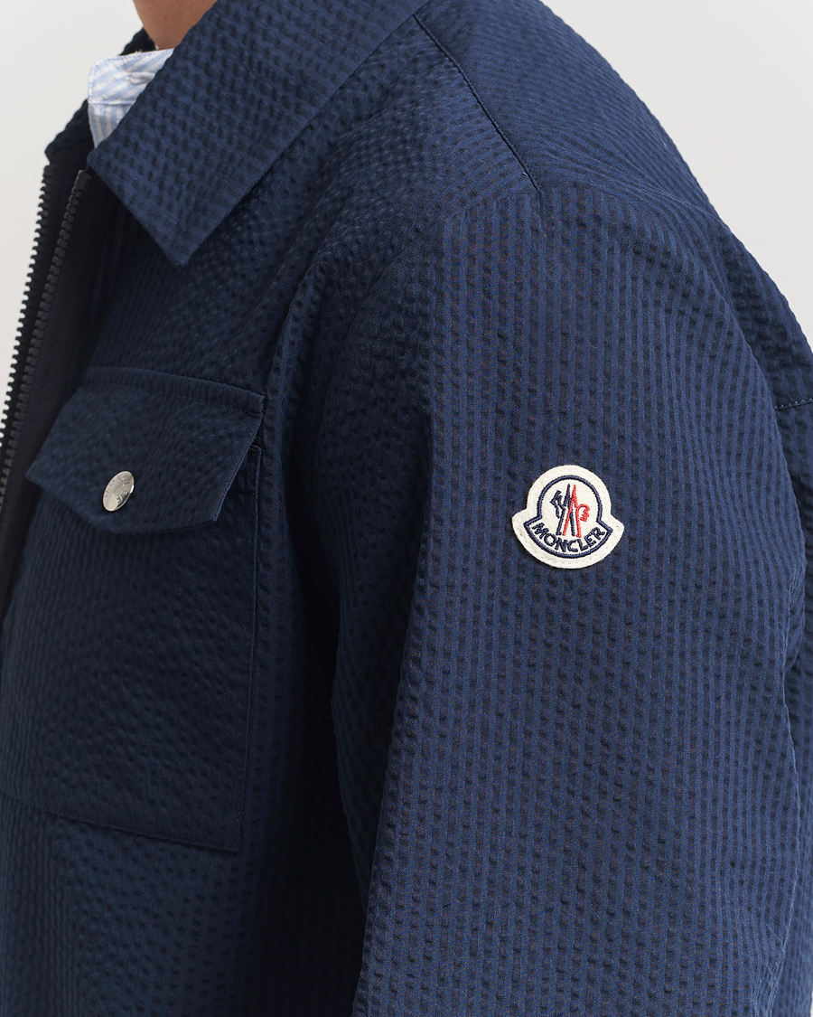 Heren | Overhemden | Moncler | Zip Overshirt Navy