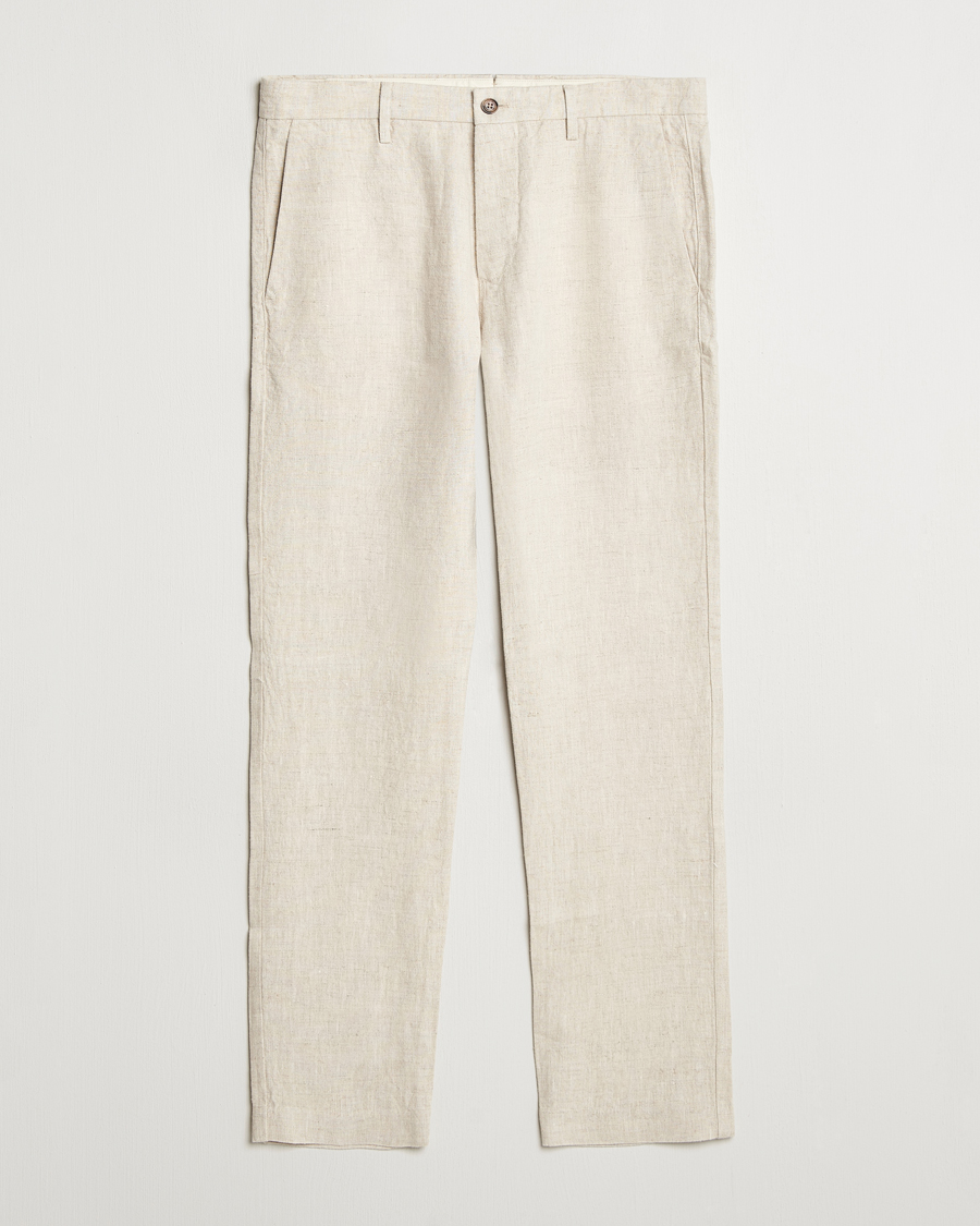 Heren | Broeken | NN07 | Theo Linen Trousers Oat