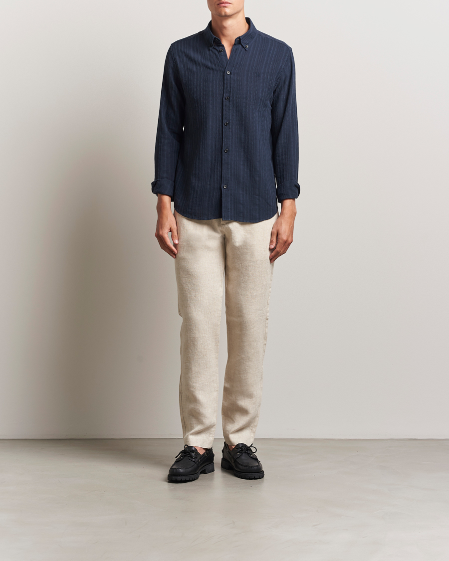 Heren | Broeken | NN07 | Theo Linen Trousers Oat
