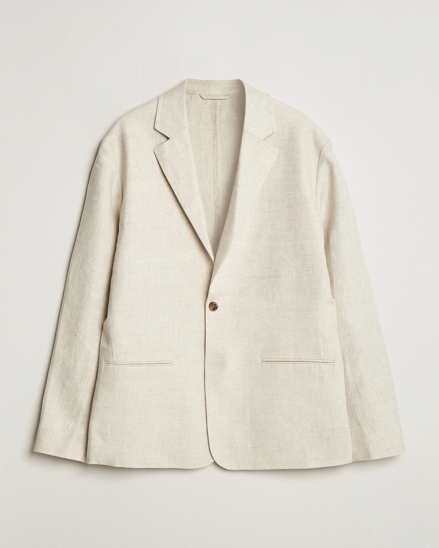 Heren | Blazers | NN07 | Timo Linen Blazer Oat