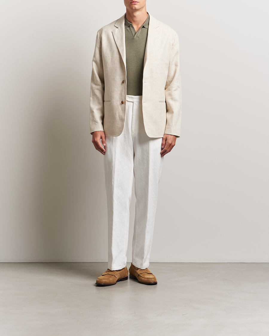 Heren | Blazers | NN07 | Timo Linen Blazer Oat