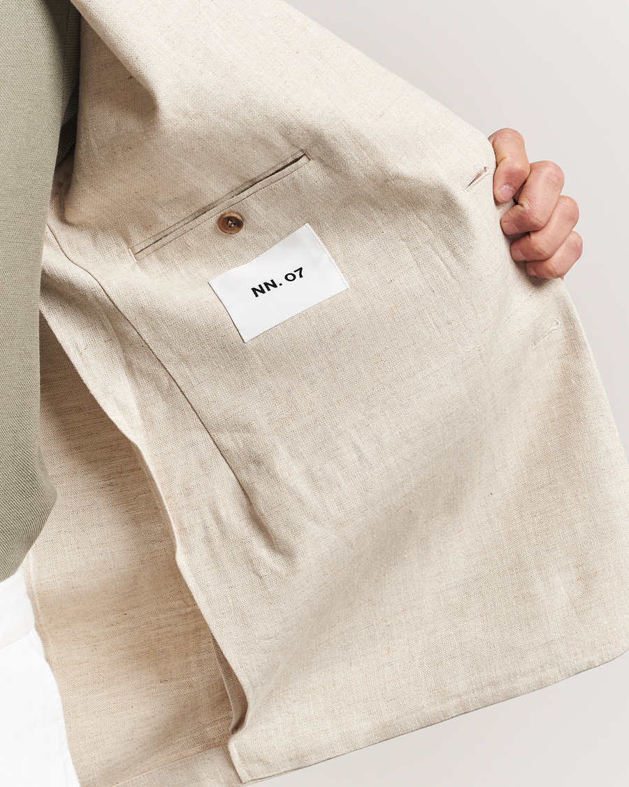 Heren | Blazers | NN07 | Timo Linen Blazer Oat
