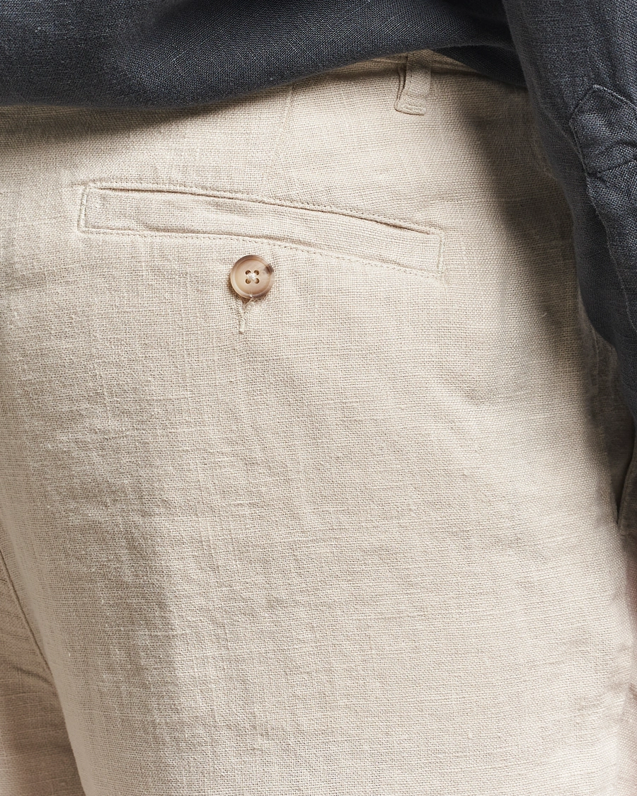 Heren | Broeken | A Day's March | Madu Linen Trousers Oyster