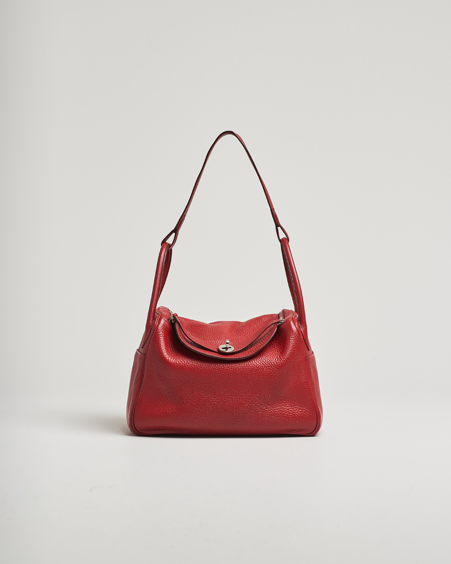 Heren | Pre-Owned & Vintage Bags | Hermès Pre-Owned | Lindy 30 Bag Taurillon Clemence Leather Red