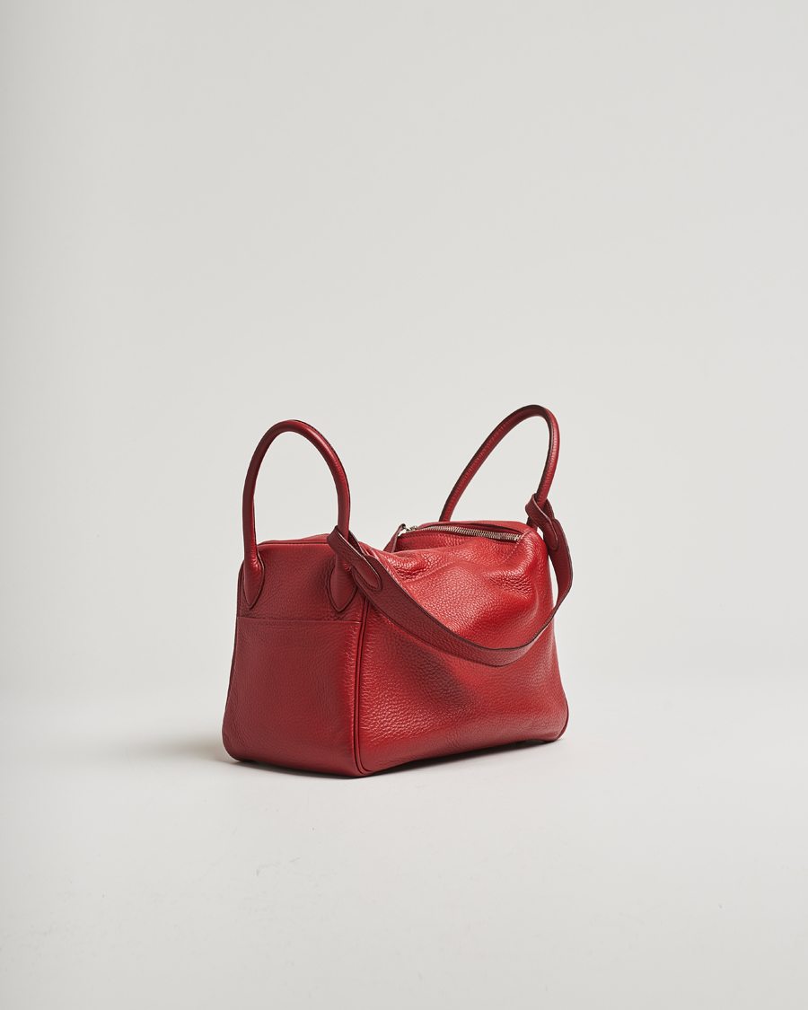 Heren | Pre-Owned & Vintage Bags | Hermès Pre-Owned | Lindy 30 Bag Taurillon Clemence Leather Red