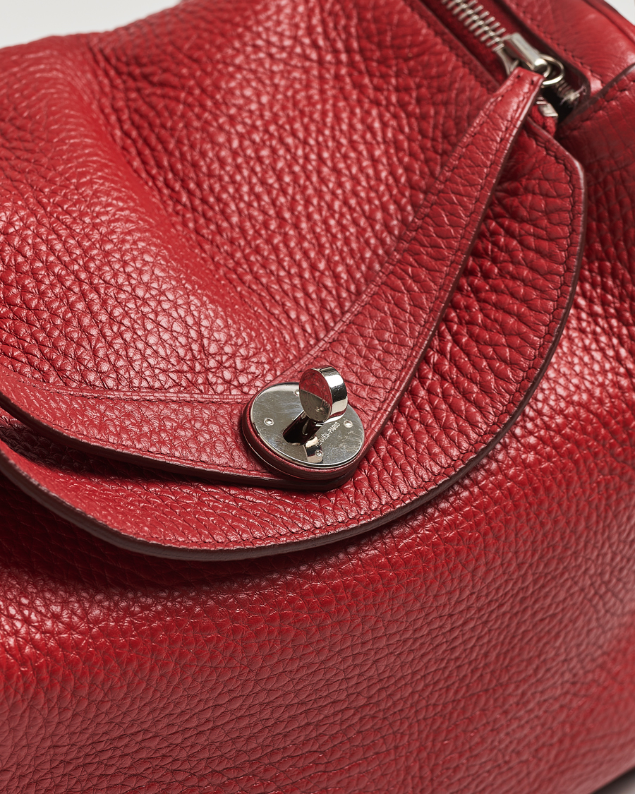 Heren | Pre-Owned & Vintage Bags | Hermès Pre-Owned | Lindy 30 Bag Taurillon Clemence Leather Red