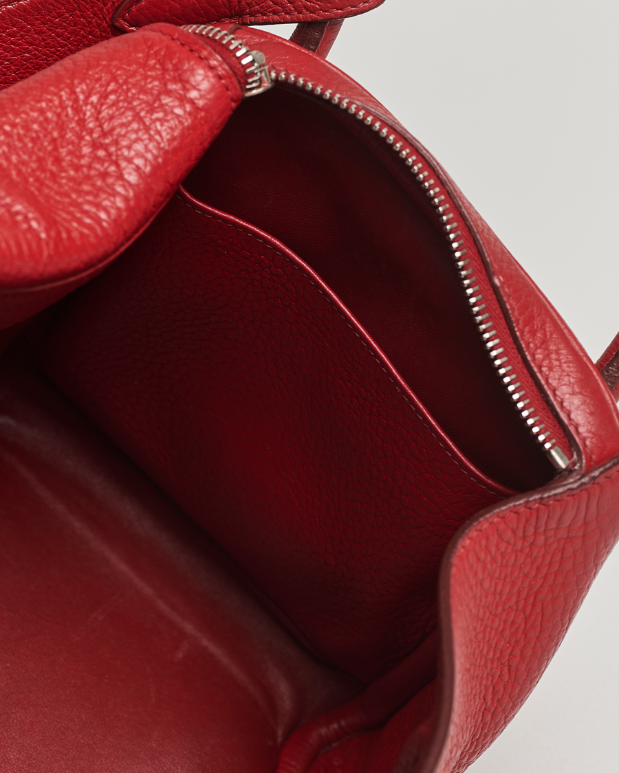 Heren | Pre-Owned & Vintage Bags | Hermès Pre-Owned | Lindy 30 Bag Taurillon Clemence Leather Red