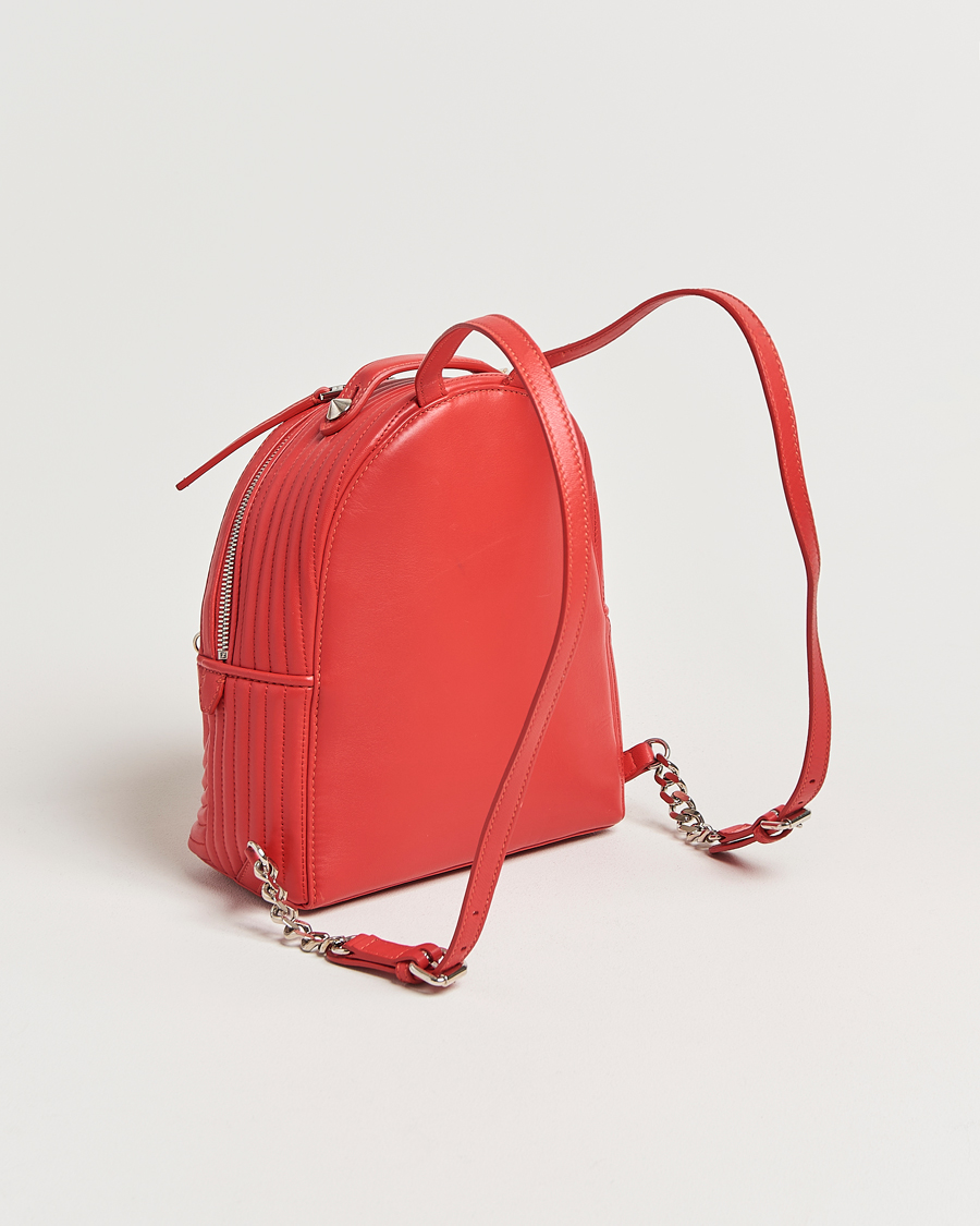 Heren | Pre-Owned & Vintage Bags | Fendi Pre-Owned | Calfskin Backpack Red