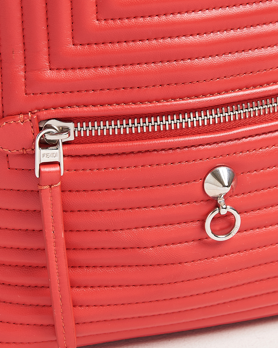 Heren | Pre-Owned & Vintage Bags | Fendi Pre-Owned | Calfskin Backpack Red