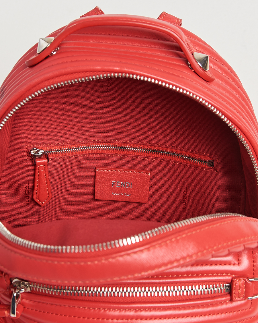 Heren | Pre-Owned & Vintage Bags | Fendi Pre-Owned | Calfskin Backpack Red
