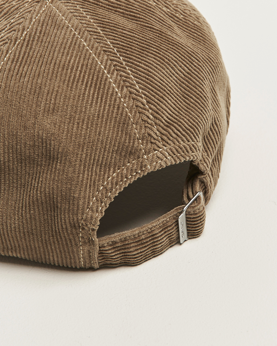 Heren | Hoeden en petten | GANT | G Badge Corduroy Cap Taupe Beige