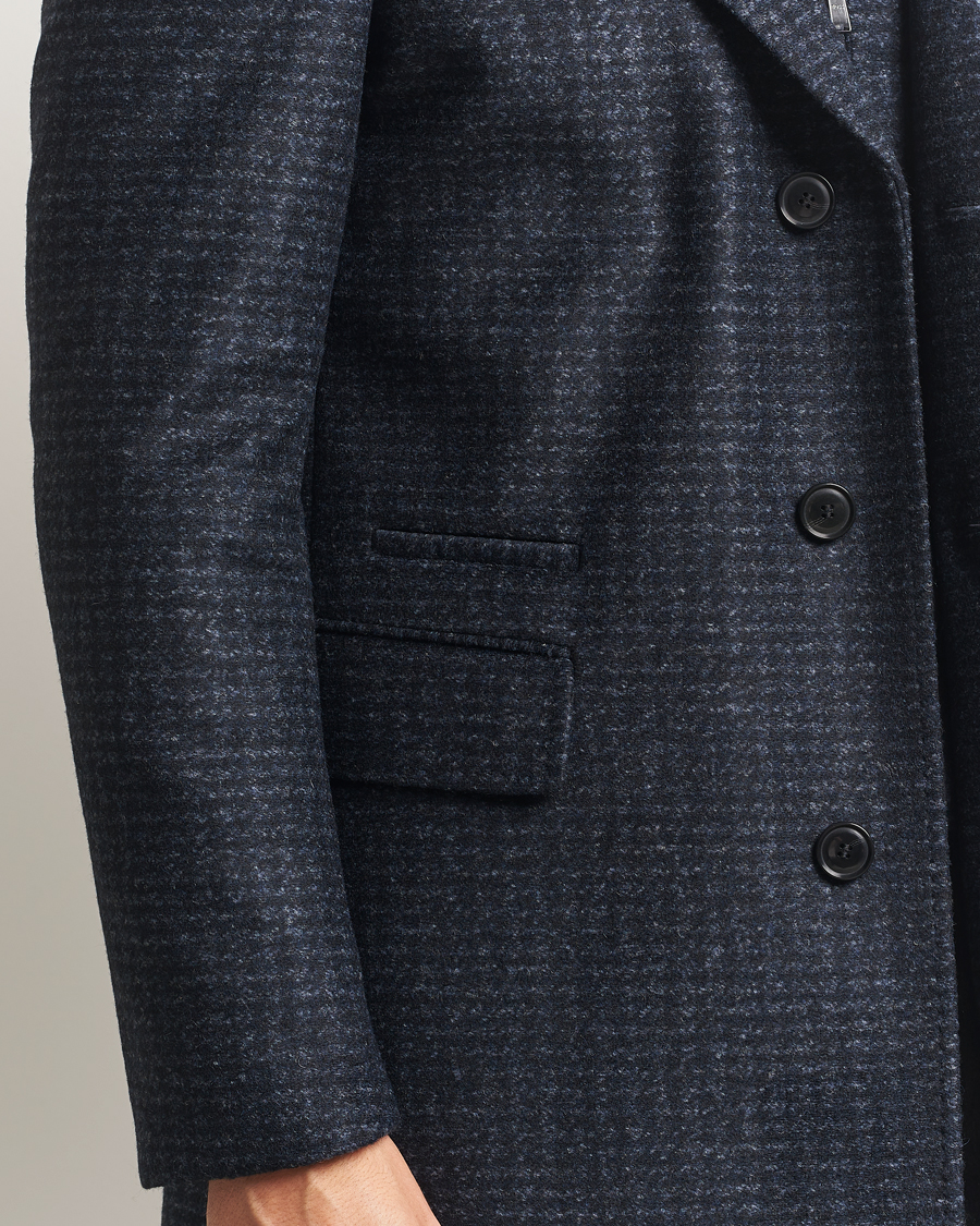 Heren | Jassen | BOSS BLACK | Hyde Wool Bib Coat Dark Blue