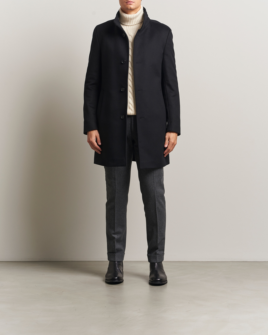 Heren | Jassen | BOSS BLACK | Hyde Stand Up Collar Coat Black
