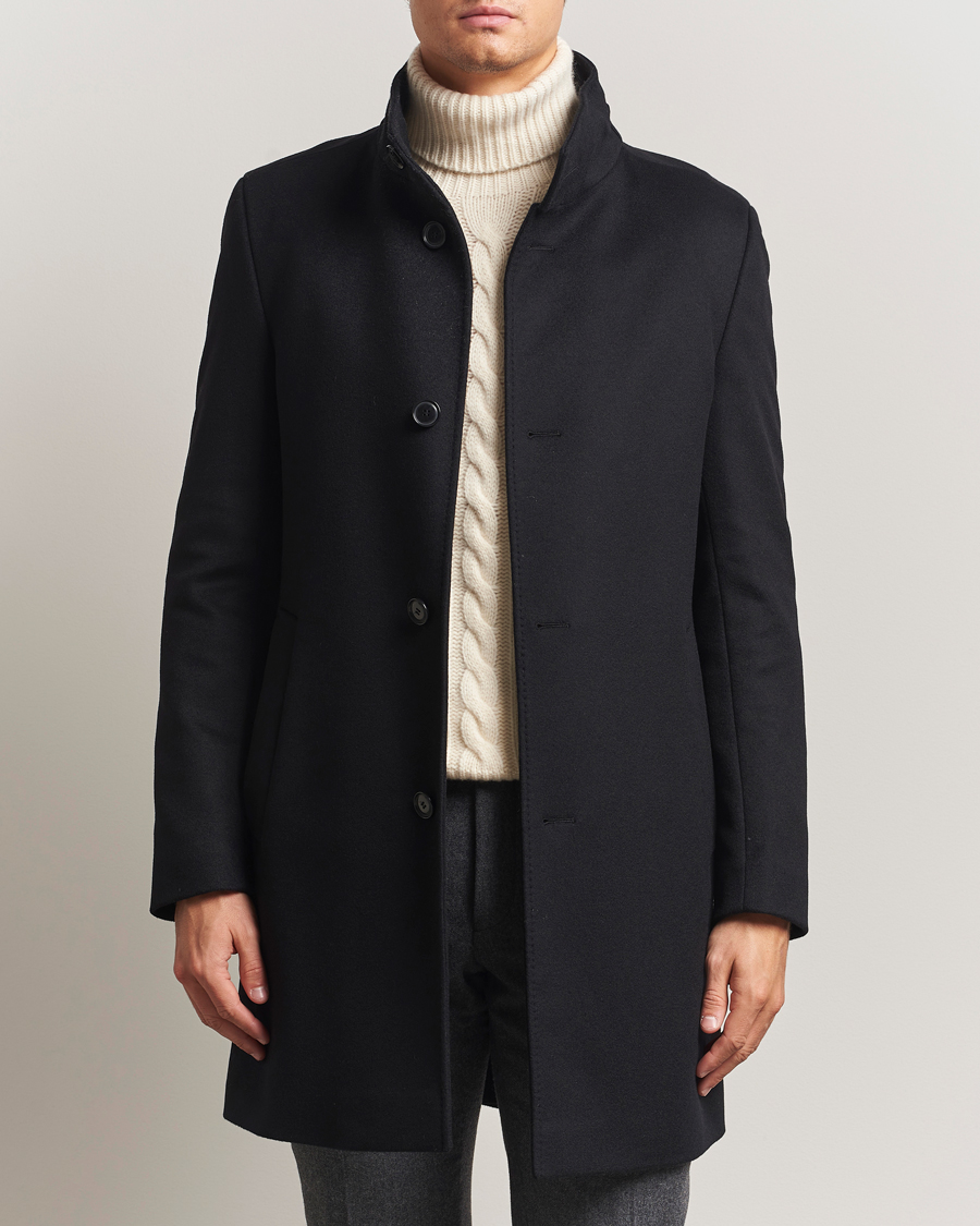 Heren | Jassen | BOSS BLACK | Hyde Stand Up Collar Coat Black