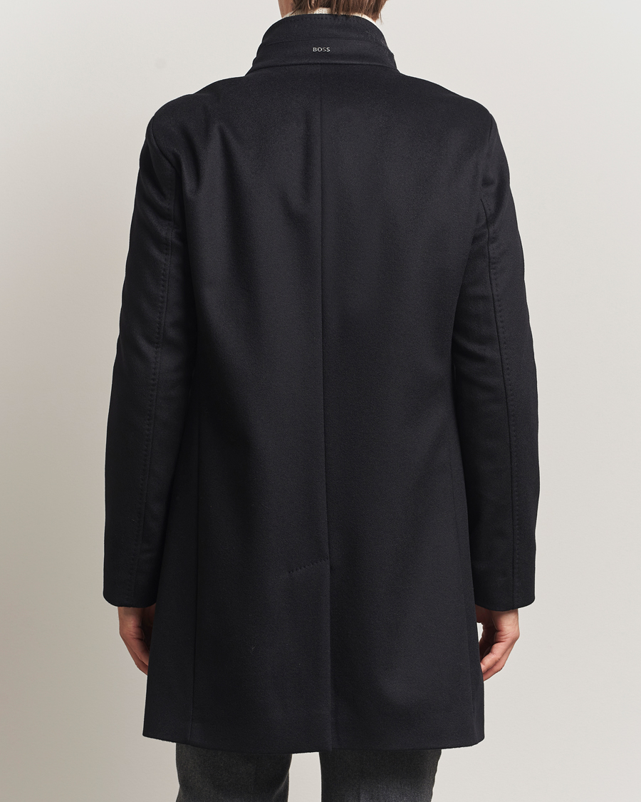 Heren | Jassen | BOSS BLACK | Hyde Stand Up Collar Coat Black