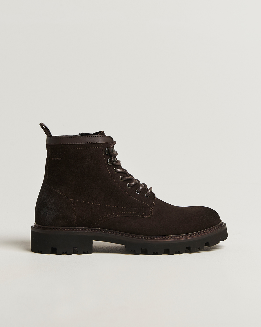 Heren | Laarzen | BOSS BLACK | Julyo Suede Boot Dark Brown