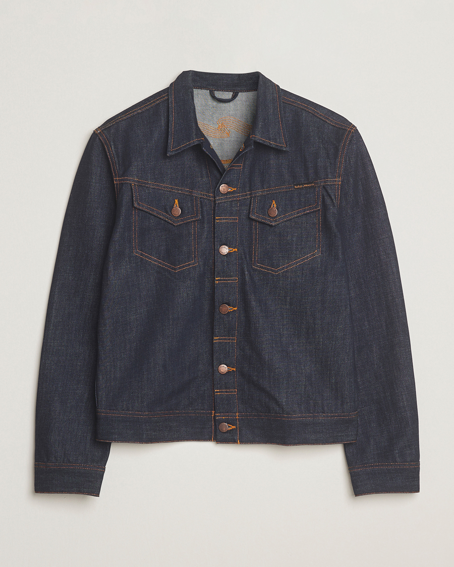 Heren | Jassen | Nudie Jeans | Conny Denim Jacket Dry Streaky Mid Blue