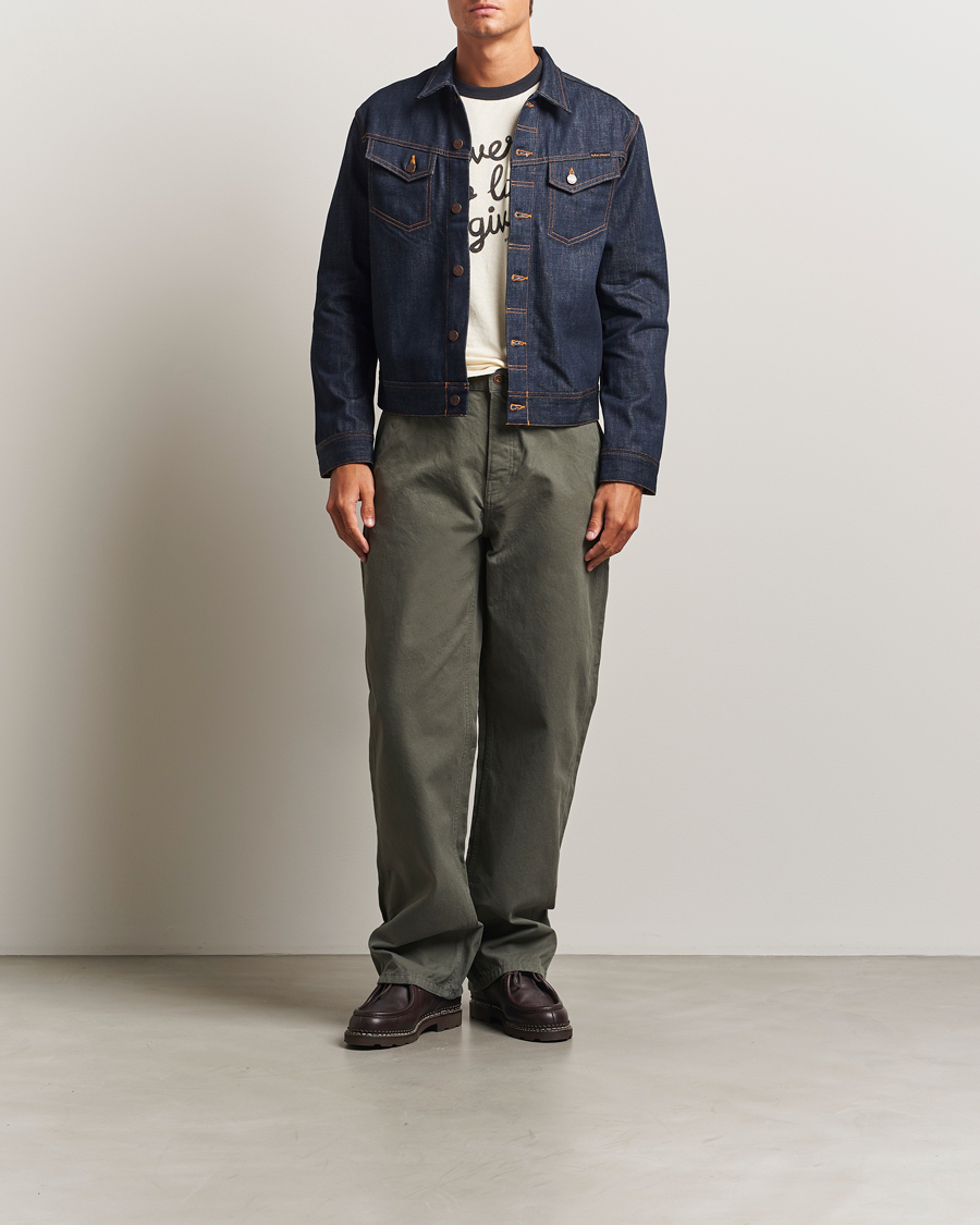 Heren | Jassen | Nudie Jeans | Conny Denim Jacket Dry Streaky Mid Blue