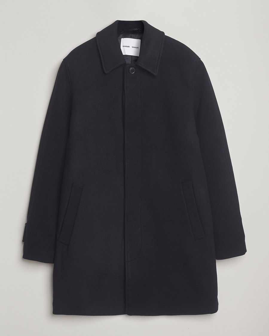 Heren | Jassen | Samsøe Samsøe | Labby Wool Coat Salute Navy